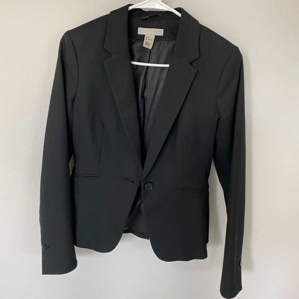 H&M Black Fitted Blazer